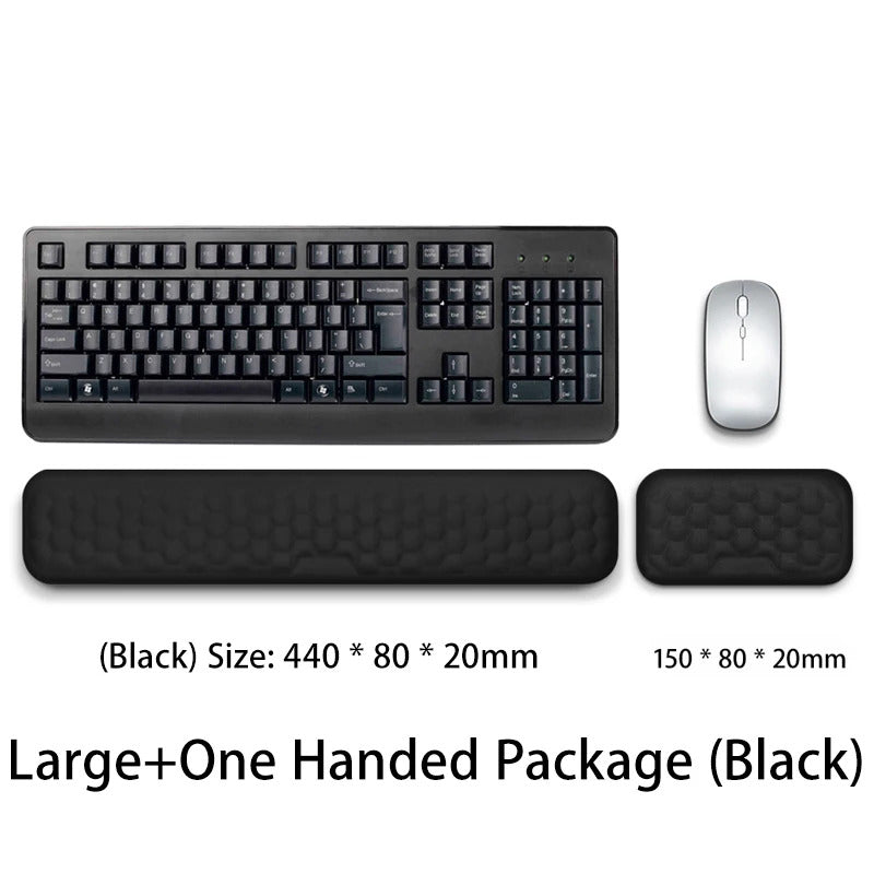 Ergonomic Keyboard & Mouse Wrist Rest Set