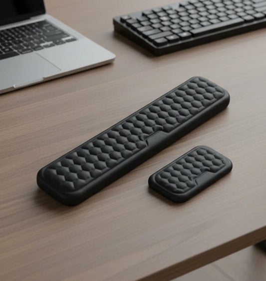 Ergonomic Keyboard & Mouse Wrist Rest Set